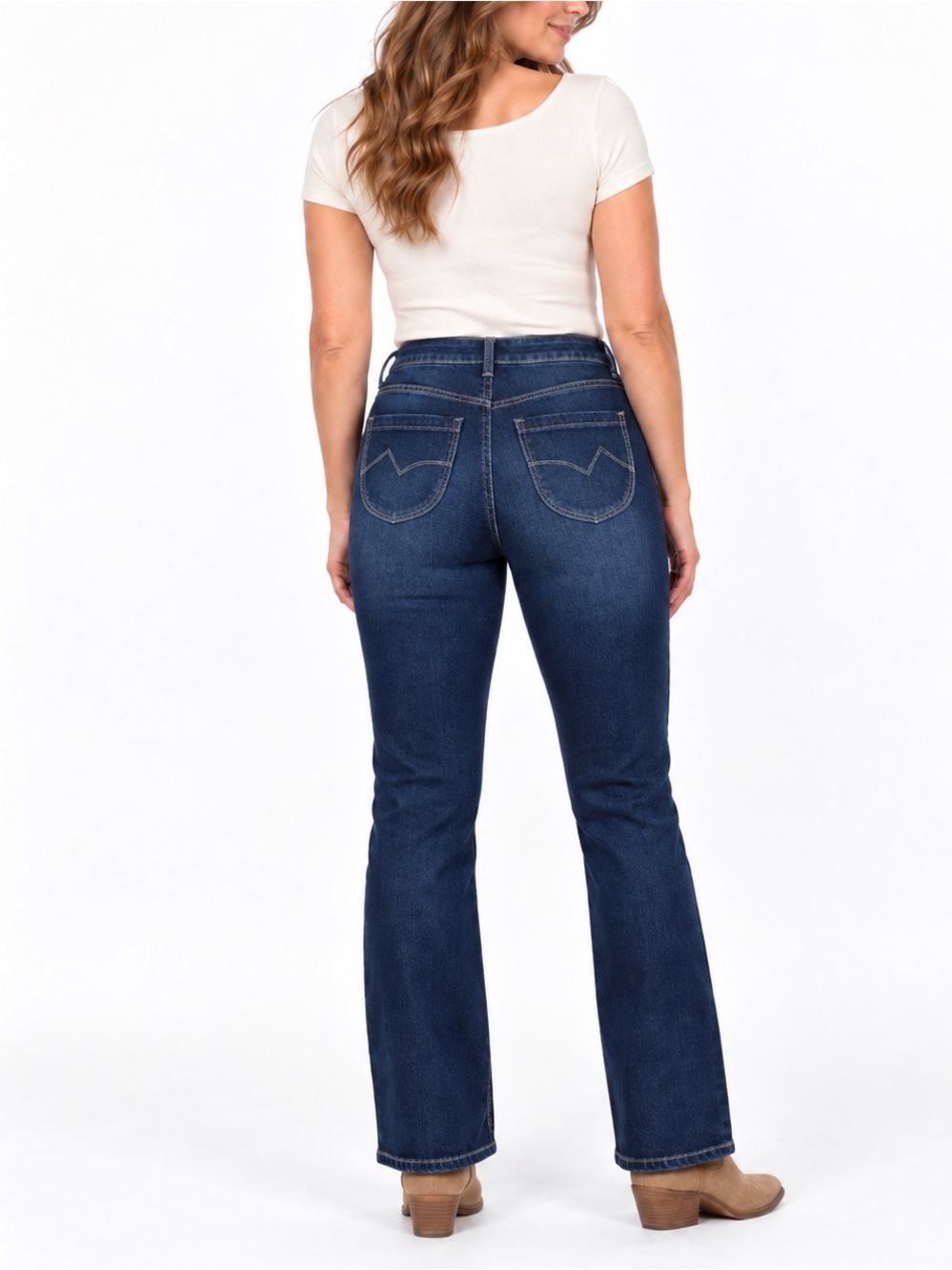 Boot Barn High Waist Dark Wash Stretch JEANS Size 28
